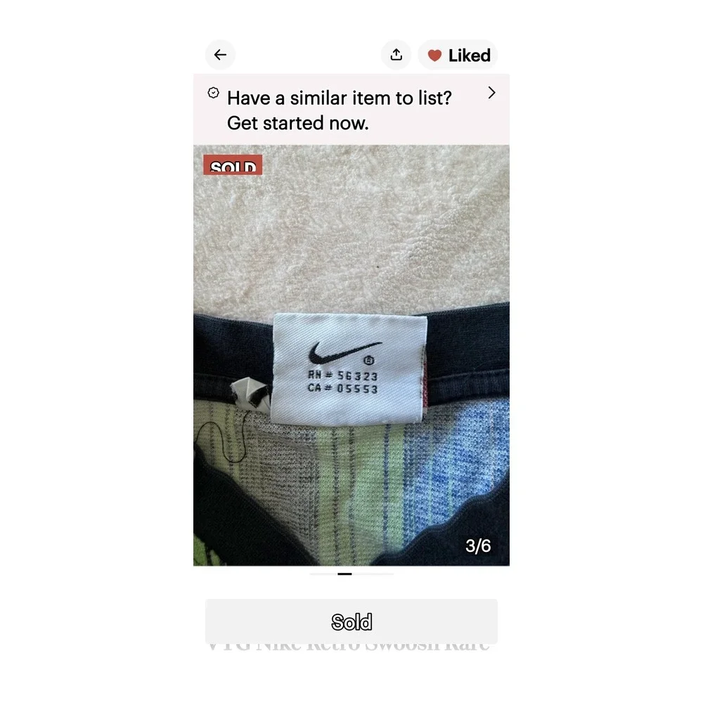 Men's Vintage Nike Multicolor Short Sleeve shirt Size XL
